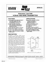 DataSheet XTR101 pdf